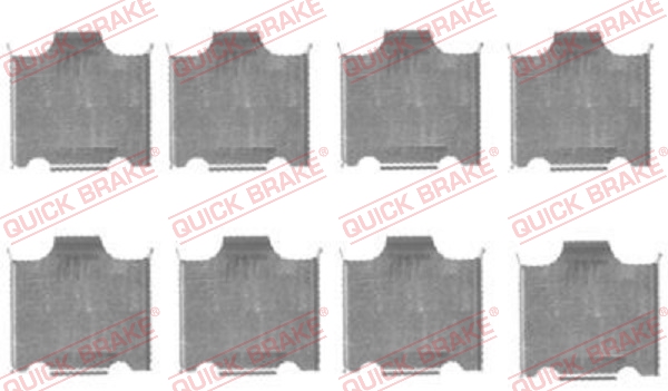 Kit accessori, Pastiglia freno - 109-1718 QUICK BRAKE