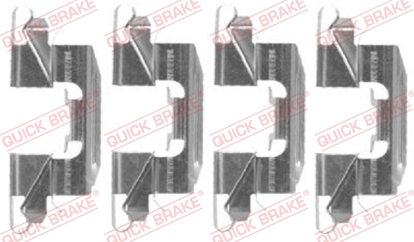 Kit accessori, Pastiglia freno - 109-1720 QUICK BRAKE