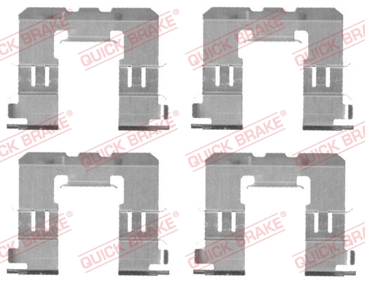 Kit accessori, Pastiglia freno - 109-1721 QUICK BRAKE