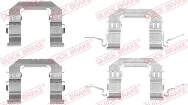 Accessory Kit, disc brake pad - 109-1722 QUICK BRAKE