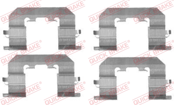 Kit accessori, Pastiglia freno - 109-1723 QUICK BRAKE