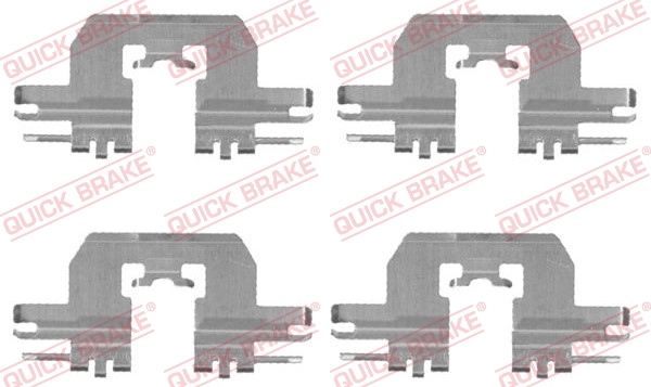Accessory Kit, disc brake pad - 109-1724 QUICK BRAKE