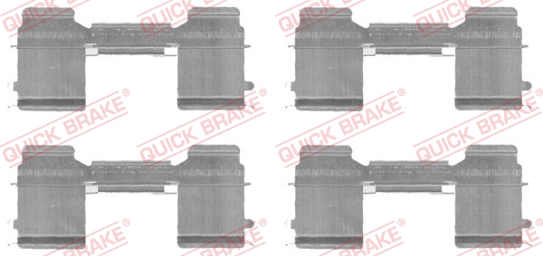 Kit accessori, Pastiglia freno - 109-1726 QUICK BRAKE