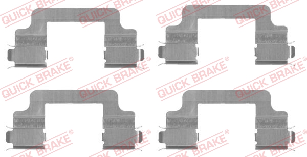 Accessory Kit, disc brake pad - 109-1727 QUICK BRAKE