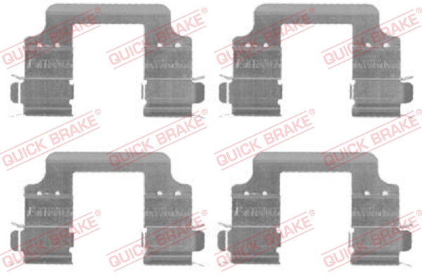Kit accessori, Pastiglia freno - 109-1728 QUICK BRAKE