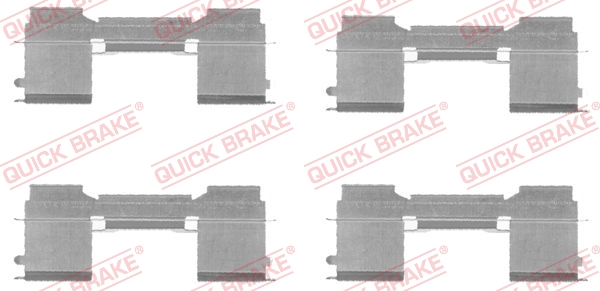 priedų komplektas, diskinių stabdžių trinkelės - 109-1729 QUICK BRAKE