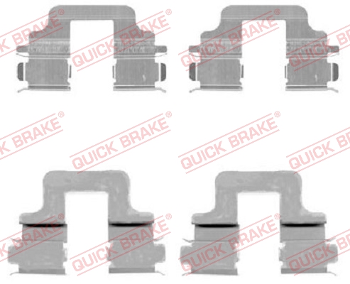 priedų komplektas, diskinių stabdžių trinkelės - 109-1731 QUICK BRAKE