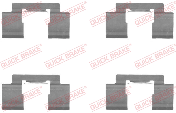 Accessory Kit, disc brake pad - 109-1732 QUICK BRAKE