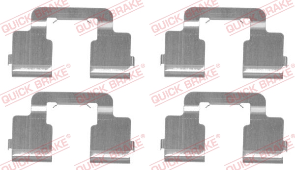 Accessory Kit, disc brake pad - 109-1733 QUICK BRAKE