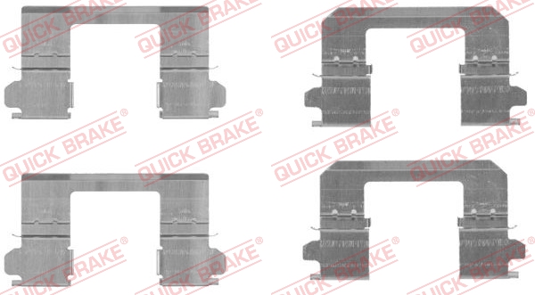 Kit accessori, Pastiglia freno - 109-1736 QUICK BRAKE