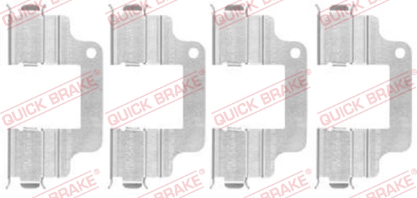 priedų komplektas, diskinių stabdžių trinkelės - 109-1740 QUICK BRAKE
