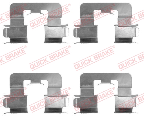Kit accessori, Pastiglia freno - 109-1741 QUICK BRAKE