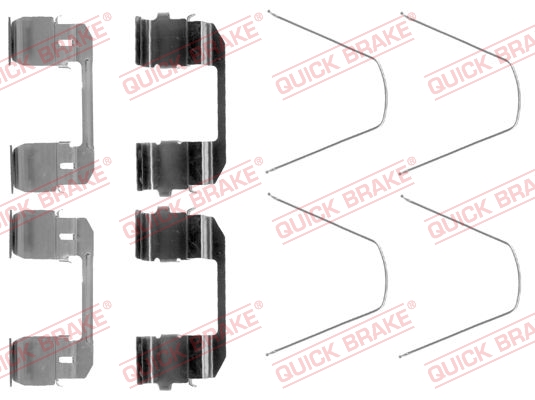 Accessory Kit, disc brake pad - 109-1743 QUICK BRAKE