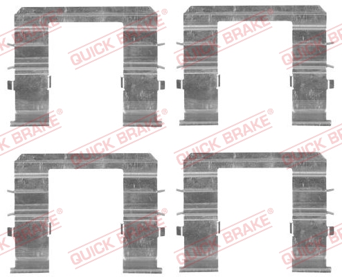 Kit accessori, Pastiglia freno - 109-1744 QUICK BRAKE