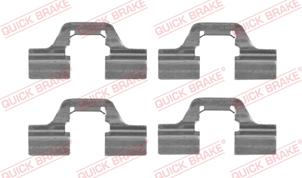 priedų komplektas, diskinių stabdžių trinkelės - 109-1749 QUICK BRAKE