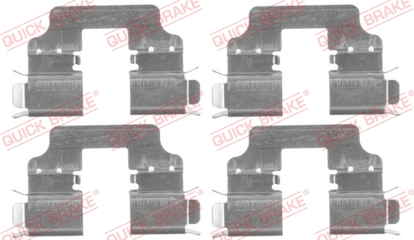 Kit accessori, Pastiglia freno - 109-1750 QUICK BRAKE