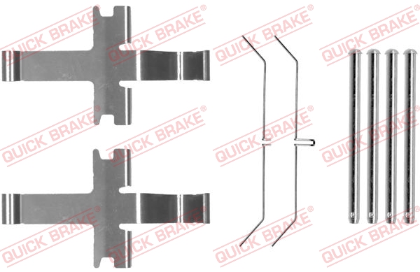 Kit accessori, Pastiglia freno - 109-1752 QUICK BRAKE