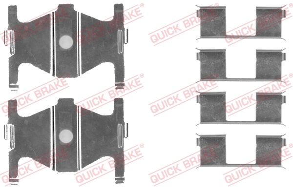 Kit accessori, Pastiglia freno - 109-1754 QUICK BRAKE