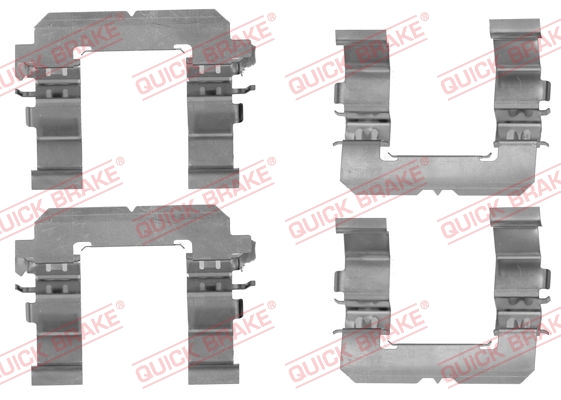 Accessory Kit, disc brake pad - 109-1756 QUICK BRAKE