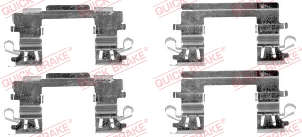 Kit accessori, Pastiglia freno - 109-1757 QUICK BRAKE