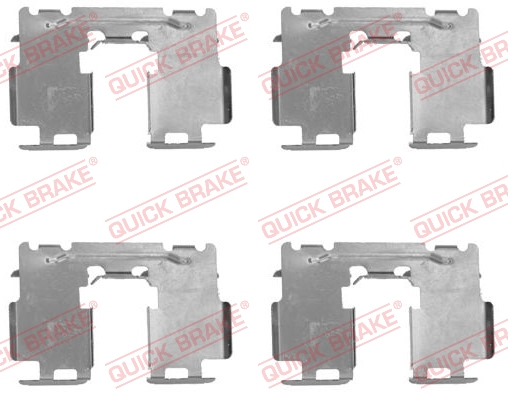 Accessory Kit, disc brake pad - 109-1760 QUICK BRAKE