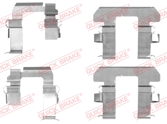 Kit accessori, Pastiglia freno - 109-1763 QUICK BRAKE