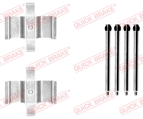 Комплектующие, колодки дискового тормоза - 109-1765 QUICK BRAKE