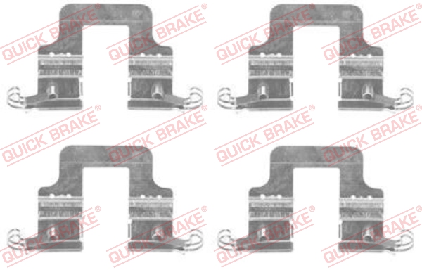 Комплектующие, колодки дискового тормоза - 109-1766 QUICK BRAKE