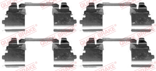Kit accessori, Pastiglia freno - 109-1768 QUICK BRAKE