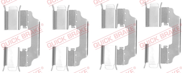 Комплектующие, колодки дискового тормоза - 109-1770 QUICK BRAKE