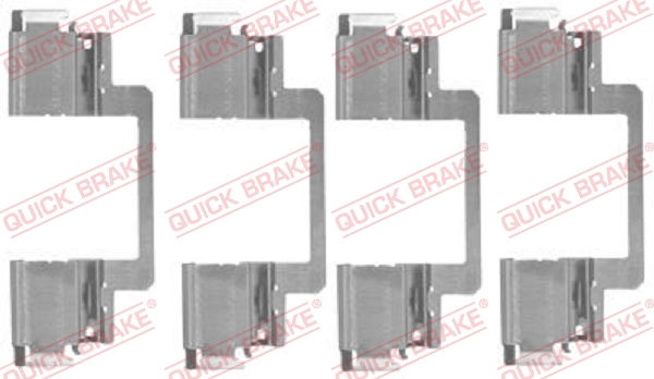 Kit accessori, Pastiglia freno - 109-1774 QUICK BRAKE