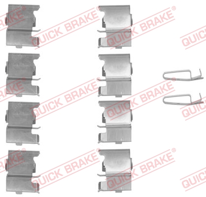 Kit accessori, Pastiglia freno - 109-1775 QUICK BRAKE