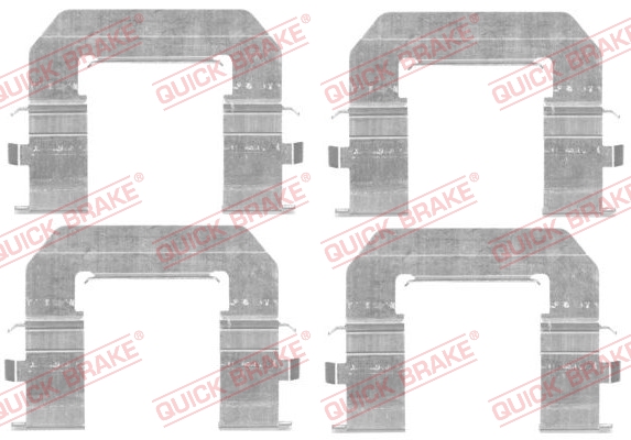 Accessory Kit, disc brake pad - 109-1776 QUICK BRAKE