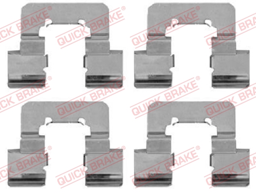 Accessory Kit, disc brake pad - 109-1781 QUICK BRAKE