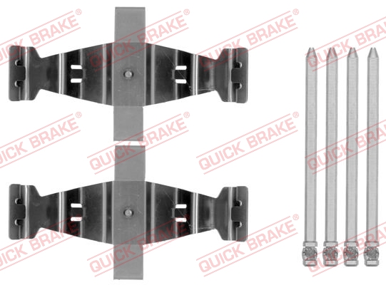 Accessory Kit, disc brake pad - 109-1786 QUICK BRAKE