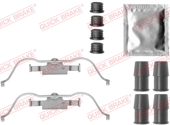 Accessory Kit, disc brake pad - 109-1790 QUICK BRAKE
