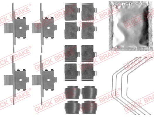 Kit accessori, Pastiglia freno - 109-1791 QUICK BRAKE