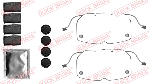 Kit accessori, Pastiglia freno - 109-1792 QUICK BRAKE