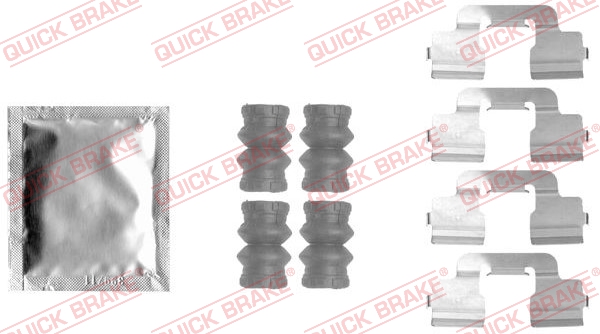 Zubehörsatz, Scheibenbremsbelag - 109-1797 QUICK BRAKE