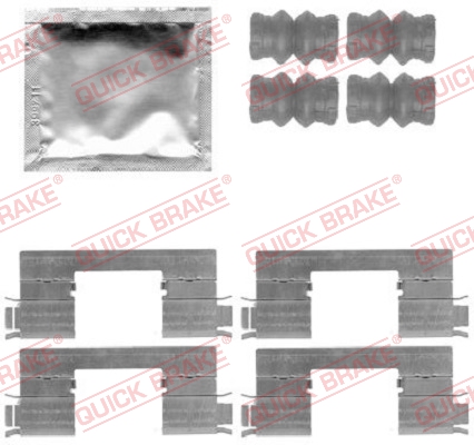 Accessory Kit, disc brake pad - 109-1798 QUICK BRAKE