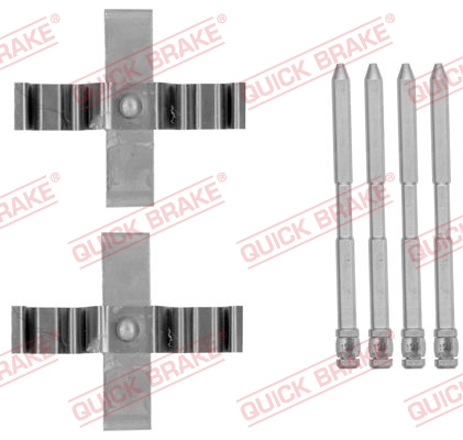 Accessory Kit, disc brake pad - 109-1801 QUICK BRAKE