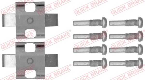 priedų komplektas, diskinių stabdžių trinkelės - 109-1802 QUICK BRAKE