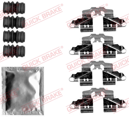 Kit accessori, Pastiglia freno - 109-1808 QUICK BRAKE