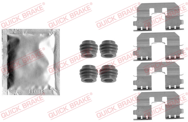 Kit accessori, Pastiglia freno - 109-1810 QUICK BRAKE