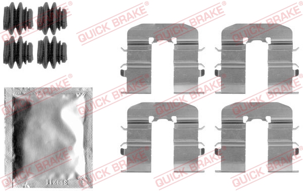 Kit accessori, Pastiglia freno - 109-1814 QUICK BRAKE