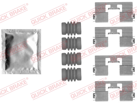Accessory Kit, disc brake pad - 109-1818 QUICK BRAKE