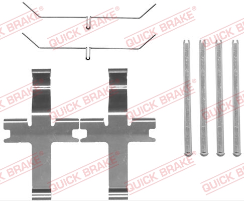 Kit accessori, Pastiglia freno - 109-1819 QUICK BRAKE
