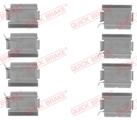 Kit accessori, Pastiglia freno - 109-1820 QUICK BRAKE