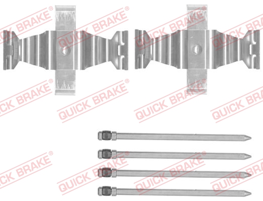 Kit accessori, Pastiglia freno - 109-1829 QUICK BRAKE