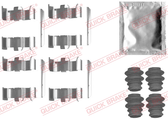 Accessory Kit, disc brake pad - 109-1831 QUICK BRAKE